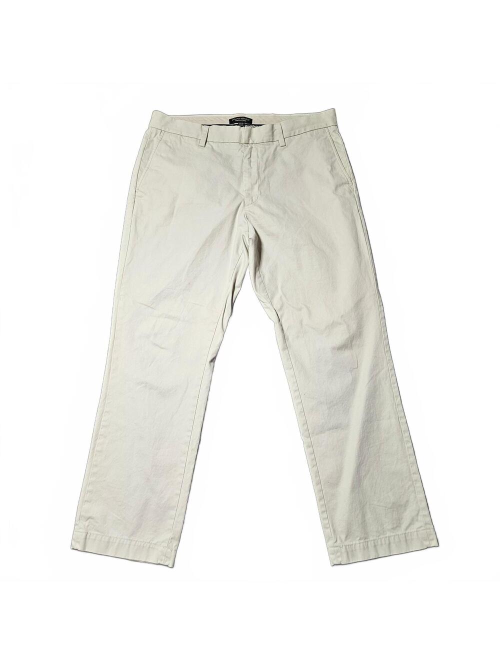Banana Republic Men's 34x30 Beige Khaki Pants Classic Fit Cotton Casual Trousers
